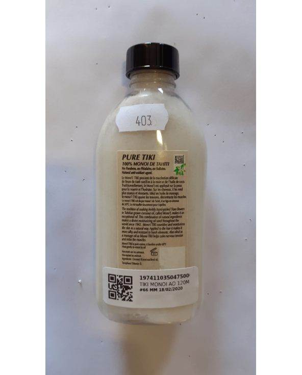 Pure Tahitian Monoi Oil Without Added Perfume...