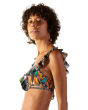 Ruffled Crossed-Tied Bikini Top - Top Margot Yapi