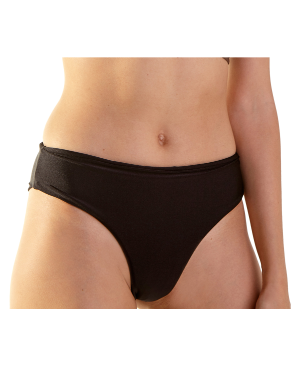Black High-Leg Bikini Bottom - Bottom Laguna...