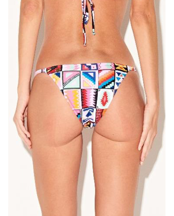 Multicolored Ethnic Brazilian Bikini Bottom...