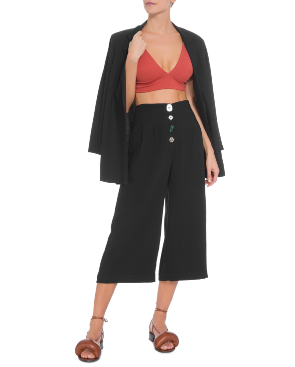 Crepe V Bikini Rusted/Black
