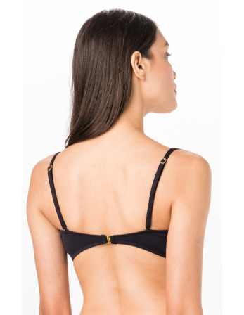 Black Bra Top With Adjustable Straps - Top Camiseta Liso... 2