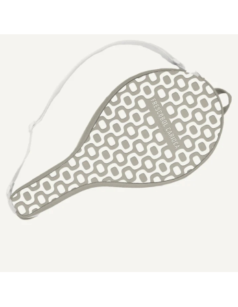Grey Frescobol Racket Bag In Geometric Pattern - Ipanema...