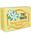 Vegetable Soap With 30% Tahitian Monoi, Tipan Scent - Tiki Savon Tipanier 130 Gr