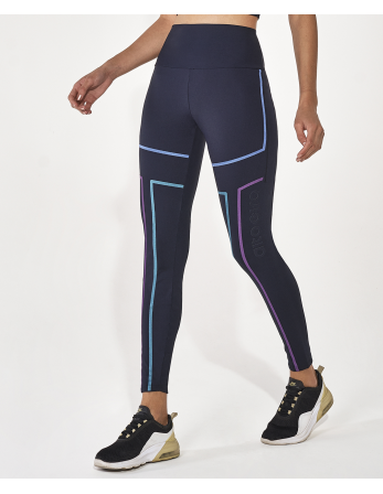 Legging Hyper Linhas Fusionadas Preto