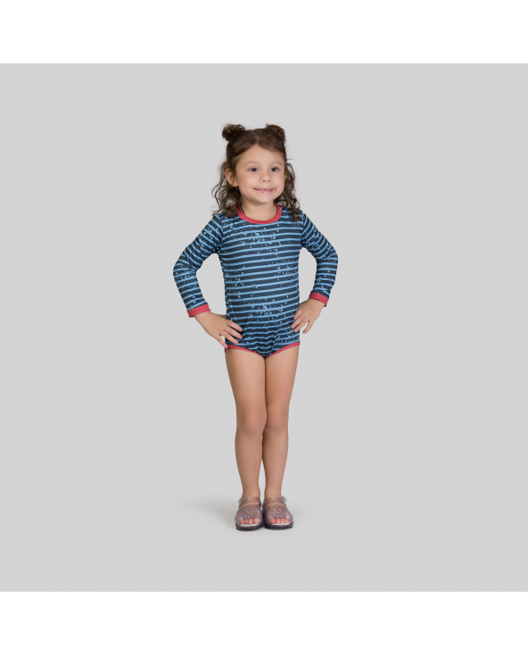 Macaquinho Baby Listras Upf50+