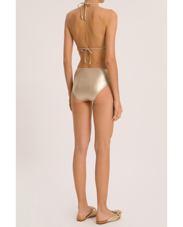 Luxurious Gold High Waisted Bikini With...