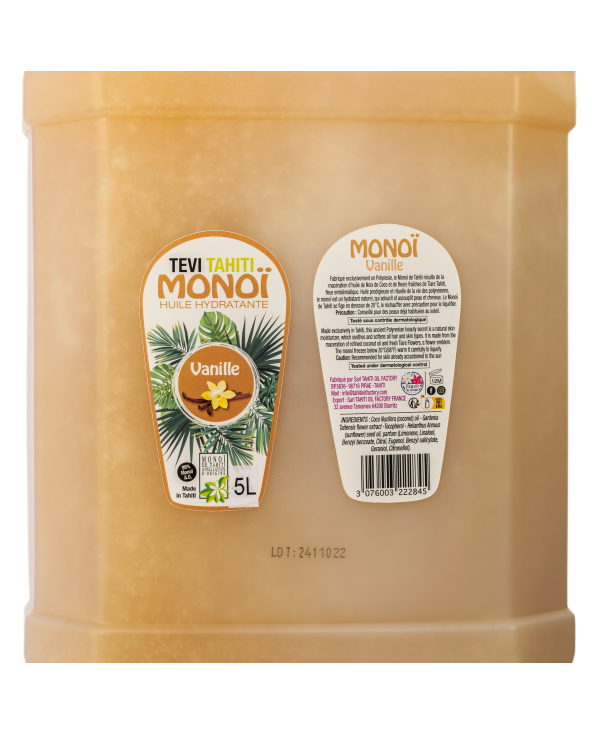 Monoi De Tahiti - 5L Vanilla Perfume - Monoi Ao...