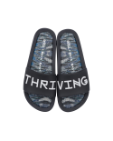 Melissa Beach Slide + Baja East Ad Black/White Slipper