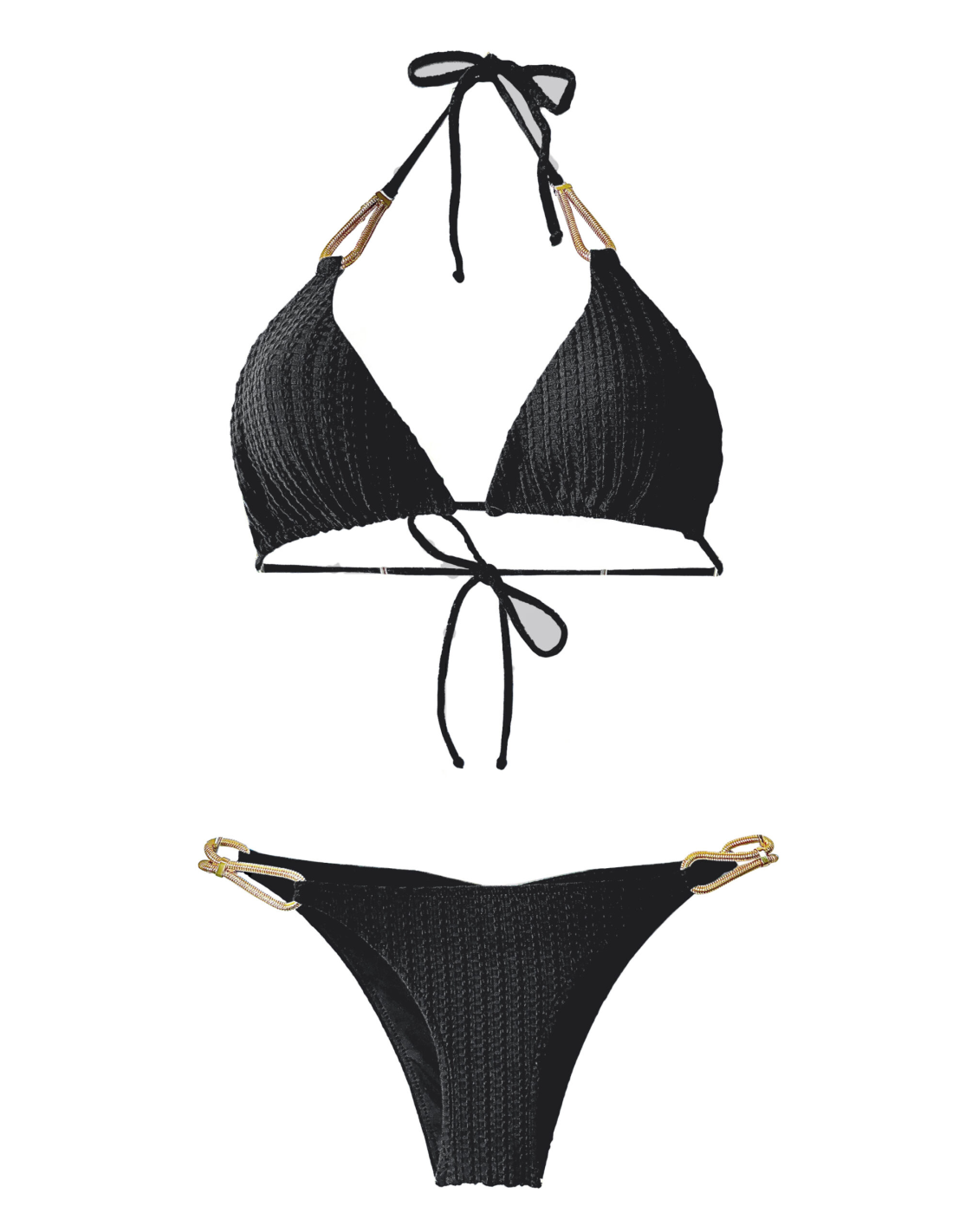 ツーピース水着 Bikini Infinity Black - ブランド Despi