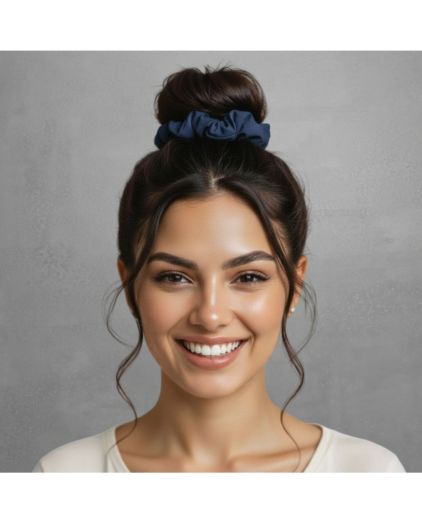 Navy Scrunchie