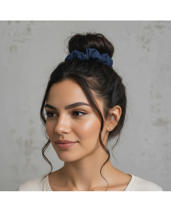 Navy Scrunchie