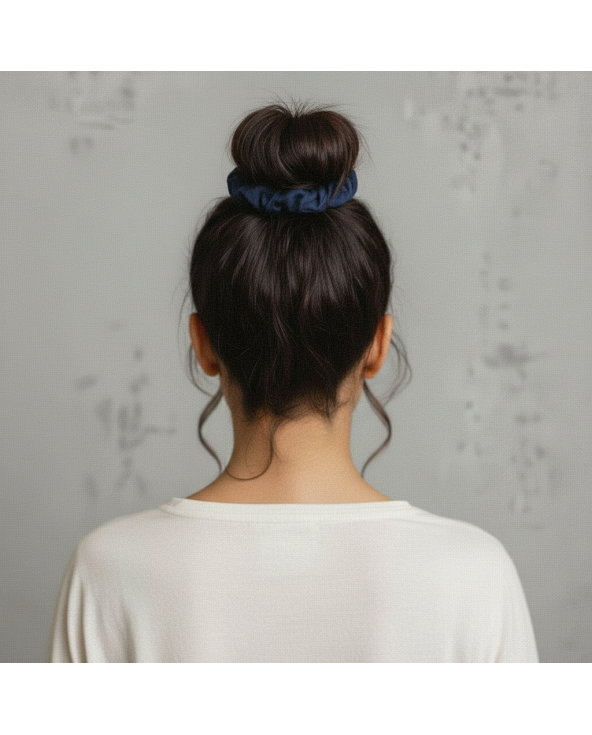 Navy Scrunchie