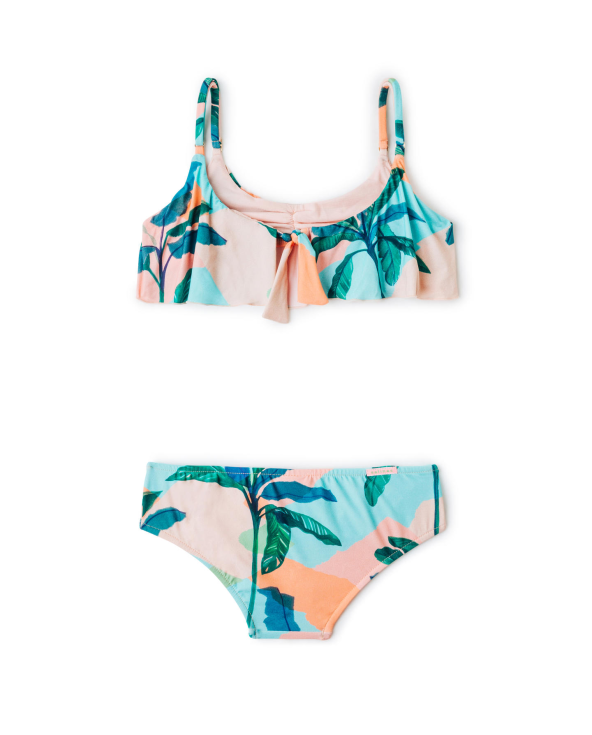 Gil's Two-Piece Swimsuit In Tropical Print -...