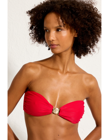 Top Lychee-Red Detail-Bandeau