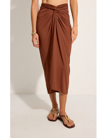Cappucino-Brown Knot Sarong
