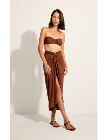 Cappucino-Brown Knot Sarong 2
