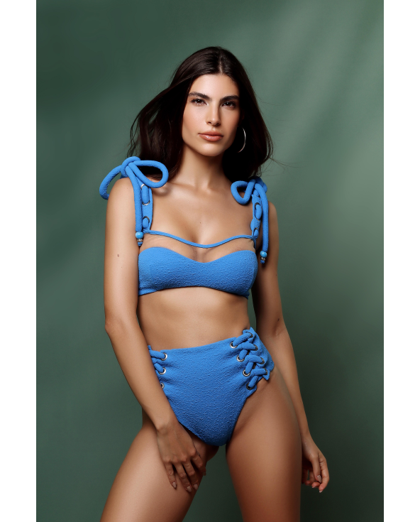 Top Azul-Celeste Eyelet