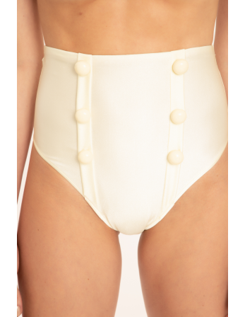 Bikini With Buttons White 2