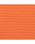 Orange Textured Brazilian Bikini Bottom With Twisted Ties - Bottom St-Tpz-Tangerina Ibiza