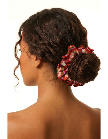 Floral-Scales Scrunchie