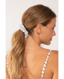 Linea-White Scrunchie
