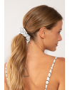 Linea-White Scrunchie
