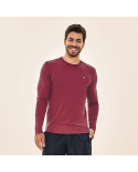 Longsleeve Uvpro Masc Vermelho Queimado Upf50+