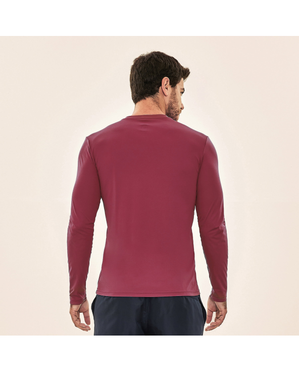 Longsleeve Uvpro Masc Vermelho Queimado Upf50+