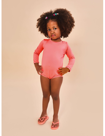Baby Longsleeve Swimsuit Coral Upf50+ 2