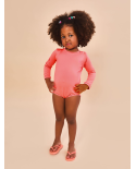 Baby Longsleeve Swimsuit Coral Upf50+