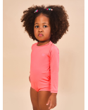 Baby Longsleeve Swimsuit Coral Upf50+