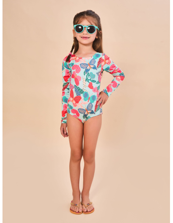 Swimsuit Girl Borboletinha Upf50+