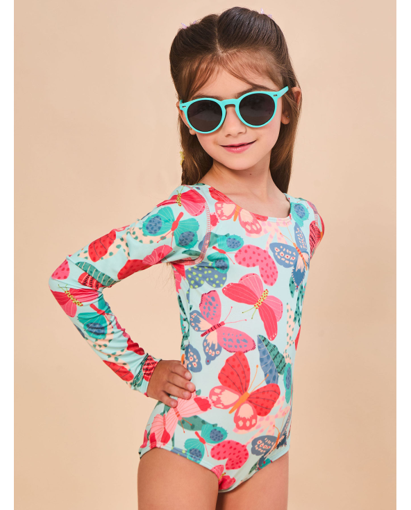 Swimsuit Girl Borboletinha Upf50+