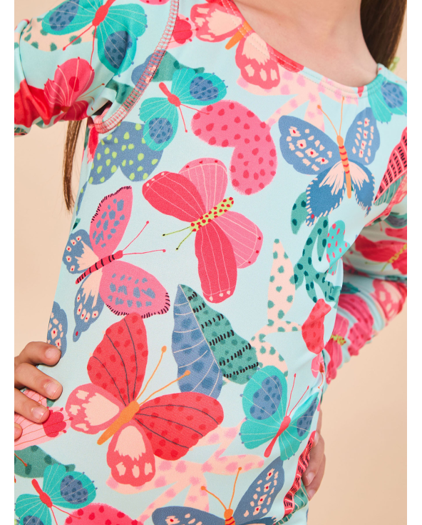 Swimsuit Girl Borboletinha Upf50+