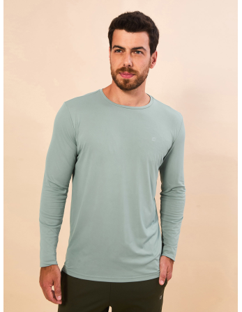 Longsleeve New Fit Masc Verde Agua Upf50+