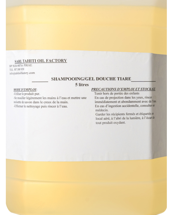 Vahine Body And Hair Shower Gel Tiare 5 L