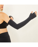 Extra Long Gloves Uni Black Upf50+