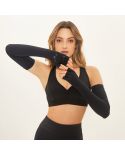 Extra Long Gloves Uni Black Upf50+