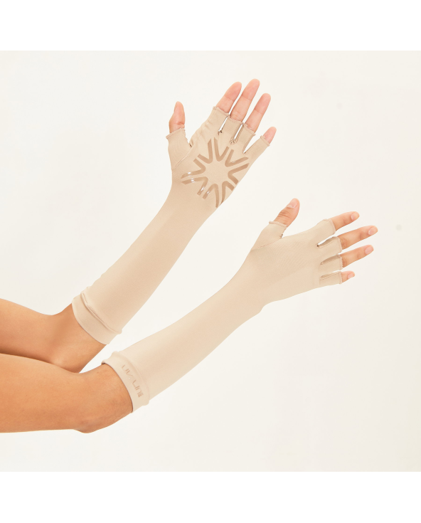 Long Gloves Uni Chocolate Upf50+