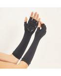 Long Gloves Uni Black Upf50+
