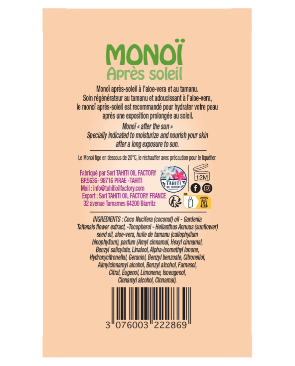 After-Sun Monoï With Tamanu And Aloe Vera -...