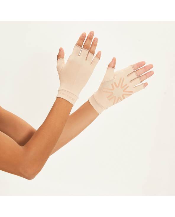 Short Gloves Uni Chocolate Upf50+