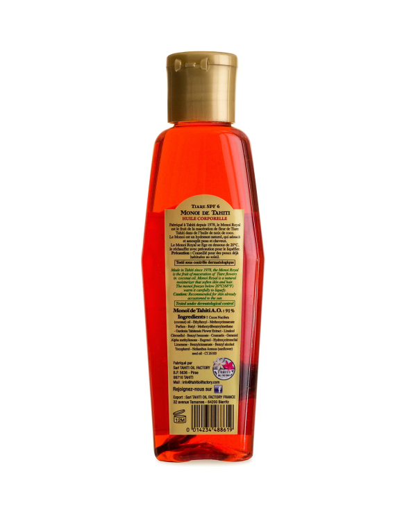 Body Oil With Tiare Flower - Spf 6 - Royal...
