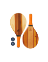Set Of Wooden Beach Bats - Orange - Trancoso Beach Bat Orange
