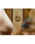 Frescobol Wooden Rackets With Yellow Neoprene - Leblon Beach Bat Yellow