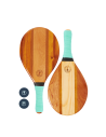 Wood / Neoprene Frescobol Bats - Light Green - Trancoso-Beach Bat Set Pastel Green