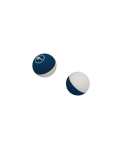 Set Of 5 Navy & White Frescobol Balls - 5 Bat Balls Navy & White
