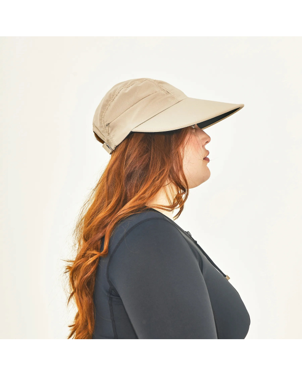 Visor Capri Colors Nac Fem Sand Black Upf50+
