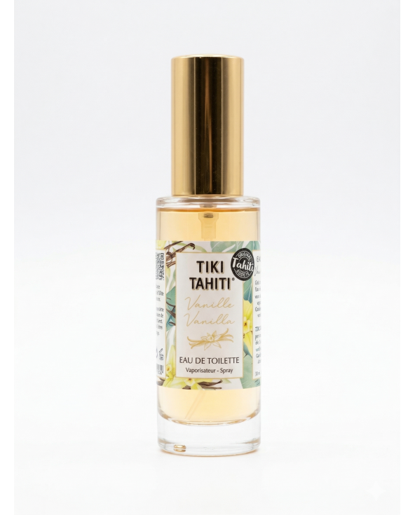 バニラの香りの香水、ガラス瓶 Eau De Toilette Tiki Vanille 30Ml